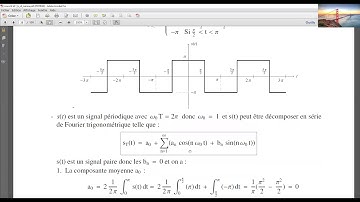 Exercice n01 avec solution : Analyse de Fourier