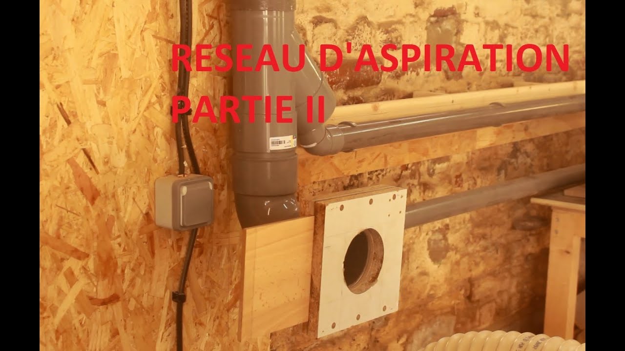 Tuyauteries pour l'installation de réseau d'aspiration de copeaux de bois