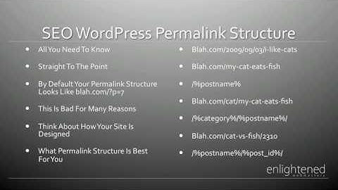 Best SEO WordPress Permalink Structure