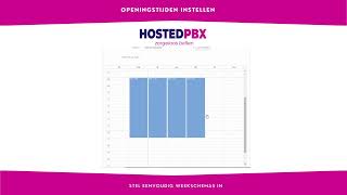 Weekschema Aanmaken Hostedpbx