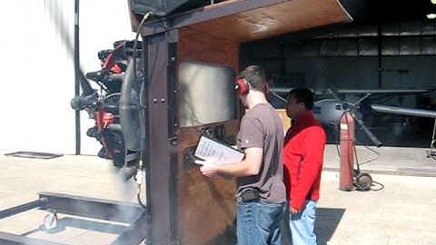 Jacobs Model R-755 Engine Run Stand Wayne Community College