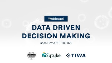 Webinar: Data driven decision making – case Covid-19
