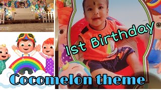 Birthday decoration 🎈🌈      Cocomelon theme 1st birthday celebration 🍉🍉