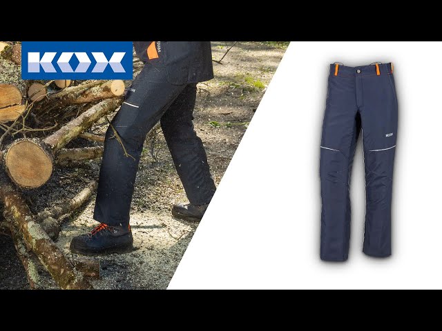 Pantalon de protection anti-coupures KOX Vento 3.0 vert/orange