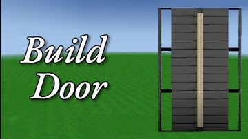 How to make door in mini block craft