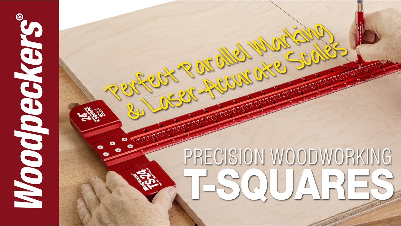 Aluminum T-Square Ruler 24 inch, Woodworking Scriber T-Square
