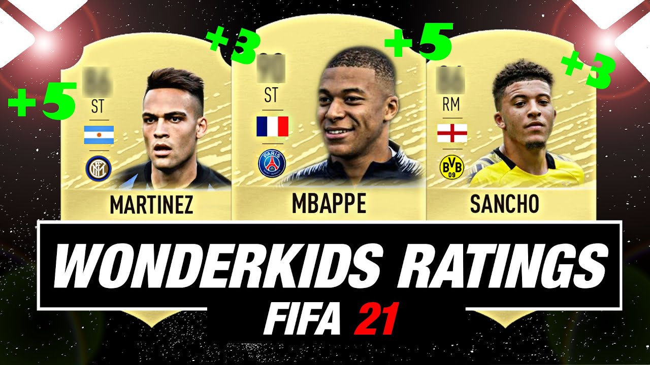 FIFA 21 | WONDERKIDS PLAYER RATINGS | ft. Mbappe, Martinez ...