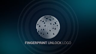 Fingerprint Unlock Logo 4k After Effects Template + Tutorial