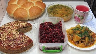 6 Постных блюд на пару дней - Завтрак, Обед и Ужин. Recipes of lenten dishes