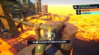 WE PLAY THE FLOOR IS LAVA IN A FACTROY / GOAT SIMULATOR 3 MULITPLAYER