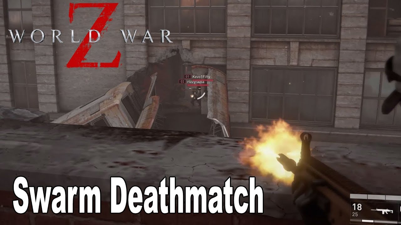 World War Z - Swarm Deathmatch PVP on Railway Station Multiplayer Gameplay [HD 1080P]