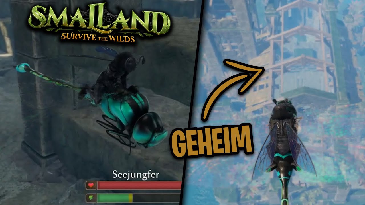 Seejungfer zähmen und zu geheimen Ort fliegen! | Smalland Survive the Wilds
