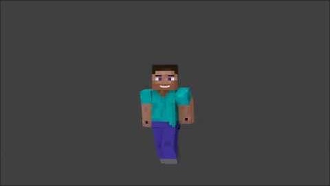 Minecraft Walking Test(Blender Animation)