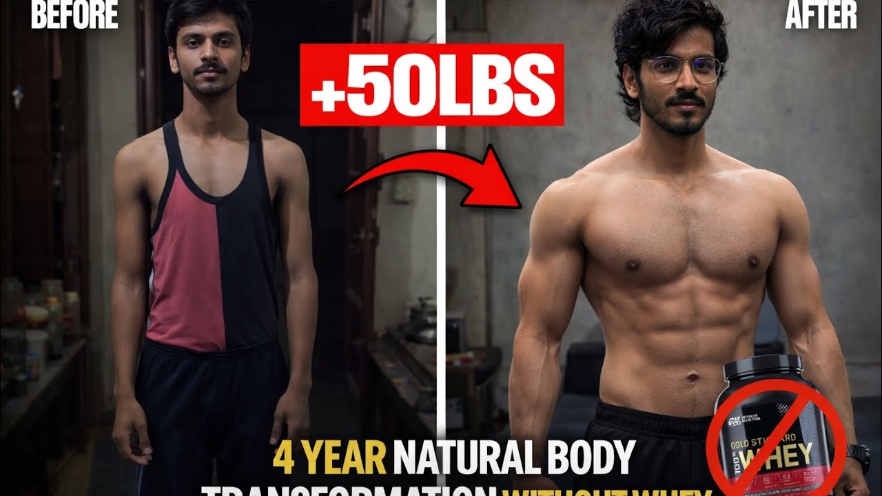 Natural body transformation skinny to musculer ll 4 year natural body transformation 