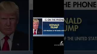 Ex president Donald trump on the green M&m