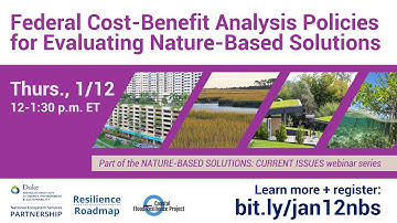 Federal Cost-Benefit Analysis Policies for Evaluating Nature-Based Solutions