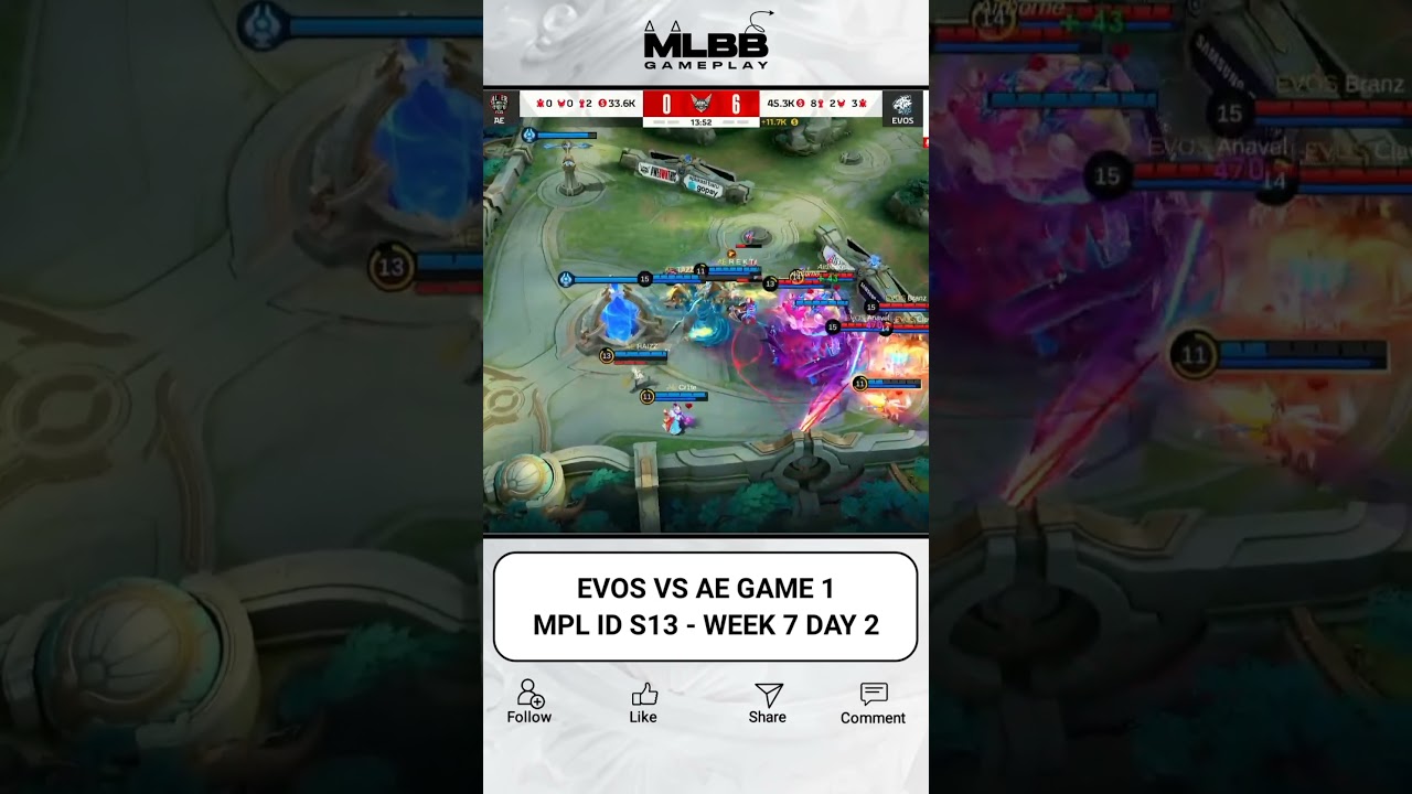 EVOS VS AE GAME 1 - MPL ID S13 