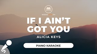 Video thumbnail of "If I Ain't Got You - Alicia Keys (Piano Karaoke)"