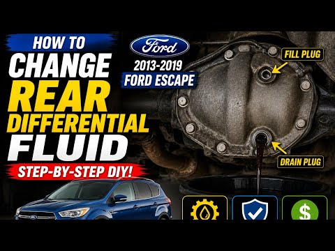 How to Change Rear Differential Fluid on a 2013-2019 Ford Escape | DIY