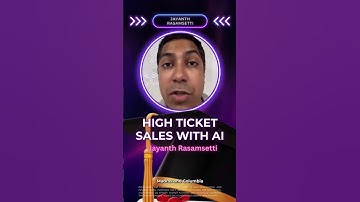 🚀Want to know the Secret AI Strategy Behind High Ticket Sales? #HighTicketSales #AI #SalesStrategy