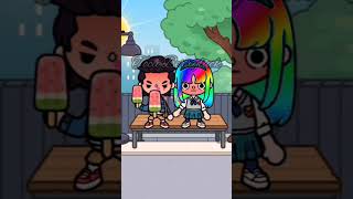 Fat Man Falls In Love With a Woman With Rainbow Hair🥺🌈💔(LastPart) #tocaboca #tocalifeworld #shorts Resimi