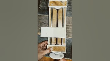 mini lathe machine from pvc and wood #diytools #alltools