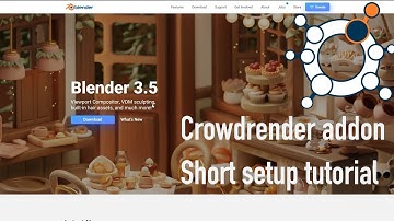Crowdrender - short setup tutorial with Blender 3.5/3.6