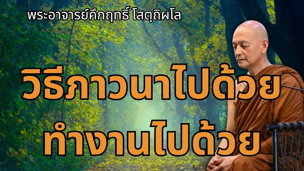 วิธีภาวนาไปด้วย ทำงานไปด้วย | พระอาจารย์คึกฤทธิ์ โสตถิผโล วัดนาป่าพง #พุทธวจน