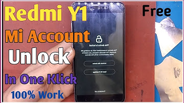 Redmi Y1 Mi account unlock by miracle crack 2.82 || Redmi Y1 mi account bypass 2022