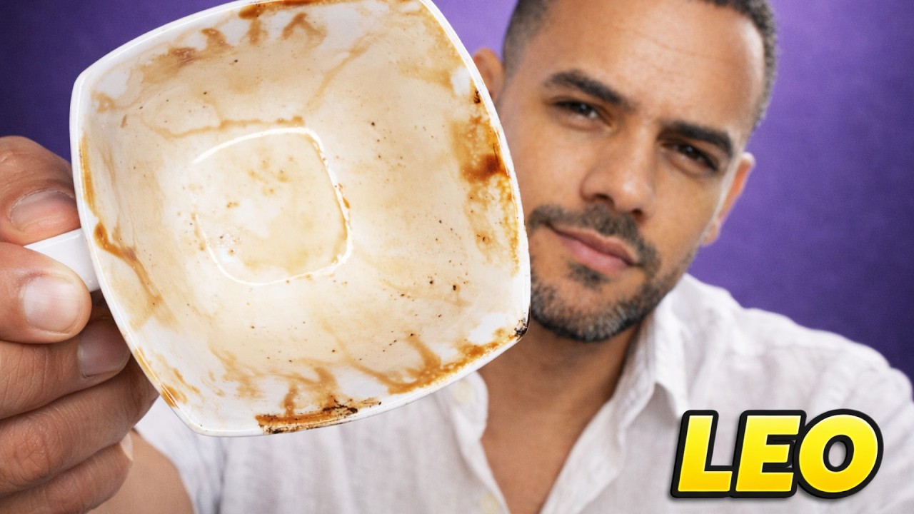 Leo ♌️ ESTA MANCHA REVELA UNA VERDAD!  lectura del cafe lectura de la taza ☕️
