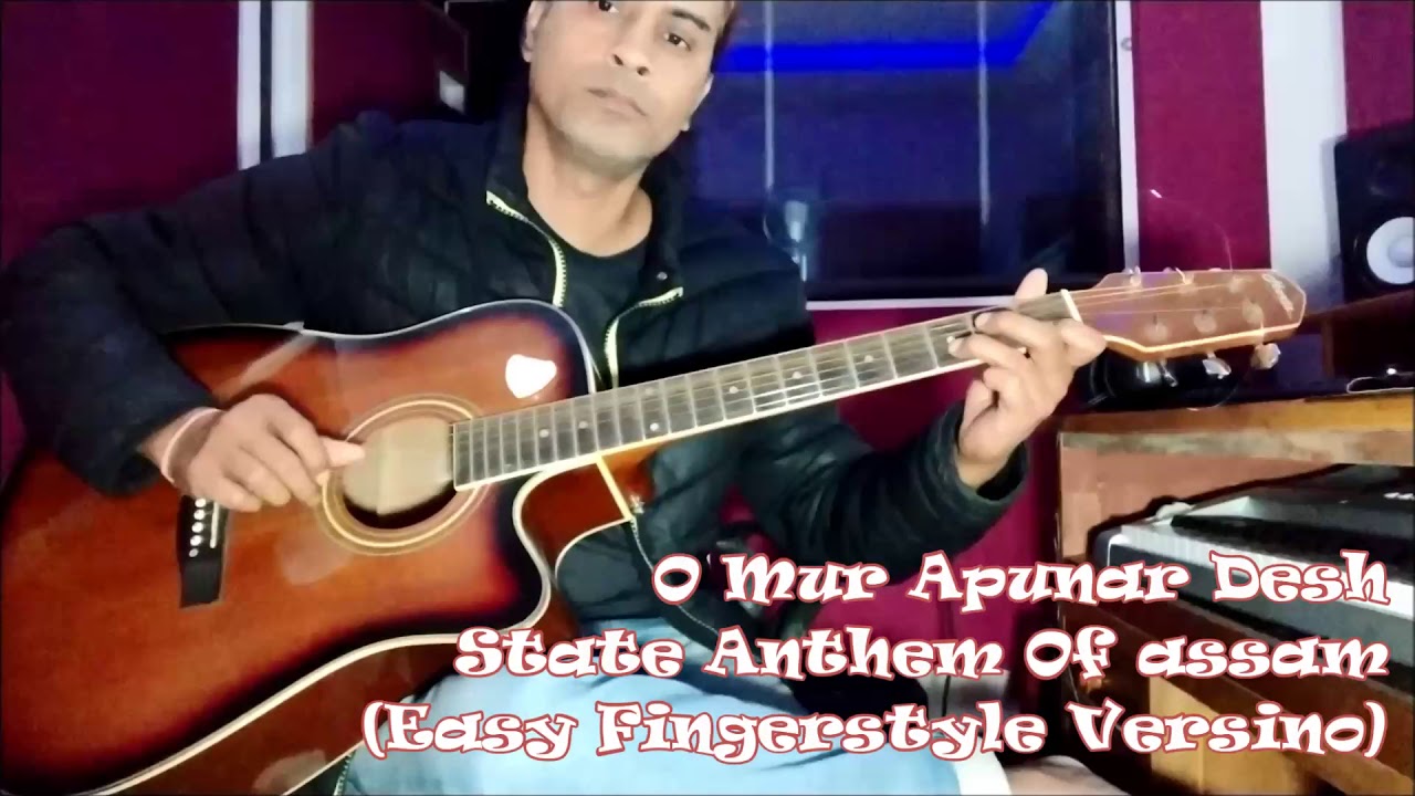 O Mur Apunar Desh  Guitar Instrumental  Easy Fingerstyle Version