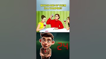 Which one of them is a vampire? #funny #mindbendingquiz #quiz #quizchallenge #cartoon #riddlejourney