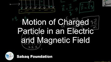 Motion of Charged Particle in an Electric and Magnetic Field, Physics Lecture | Sabaq.pk