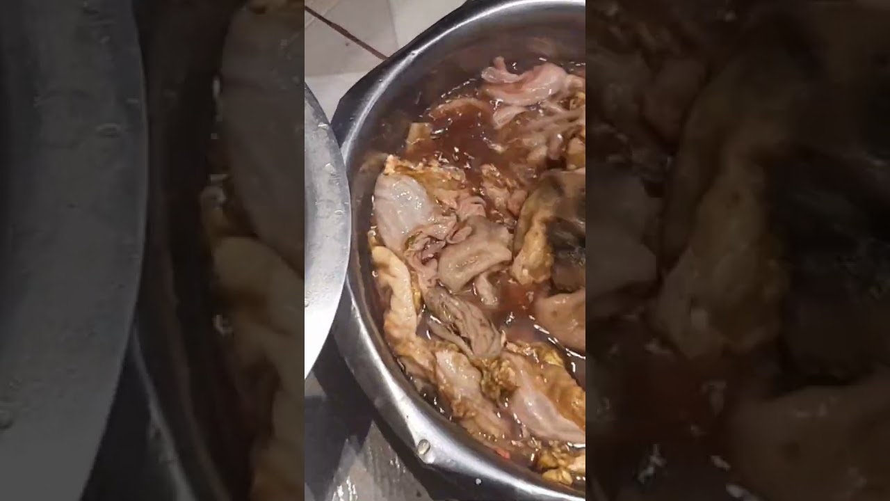 How to clean the goat's intestines 