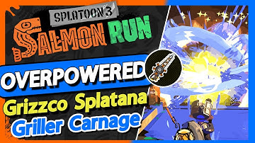 Grizzco Splatana is Overpowered! Griller Wave Carnage! - Salmon Run Splatoon 3