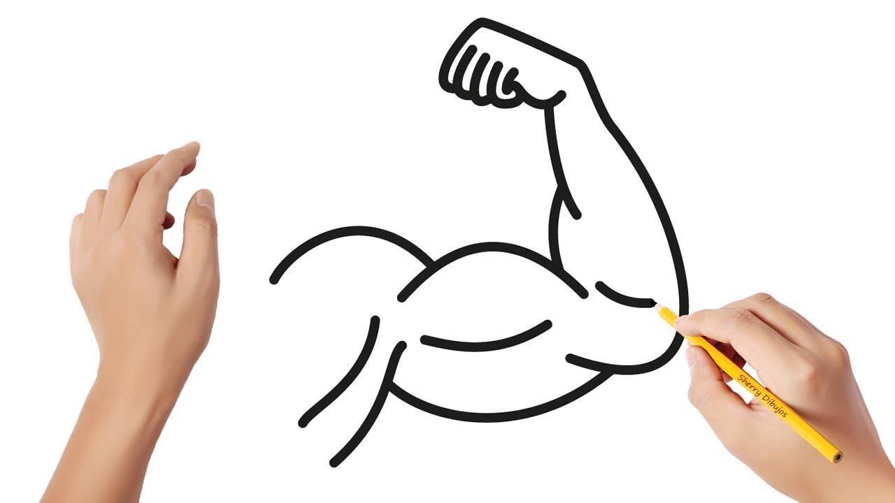 Uva disfraz Lírico Cómo dibujar un brazo muscular | Dibujos sencillos - YouTube