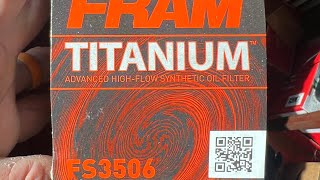 Fram Titanium Filter Inconsistency: three FS3506 filters, 3 different designs!