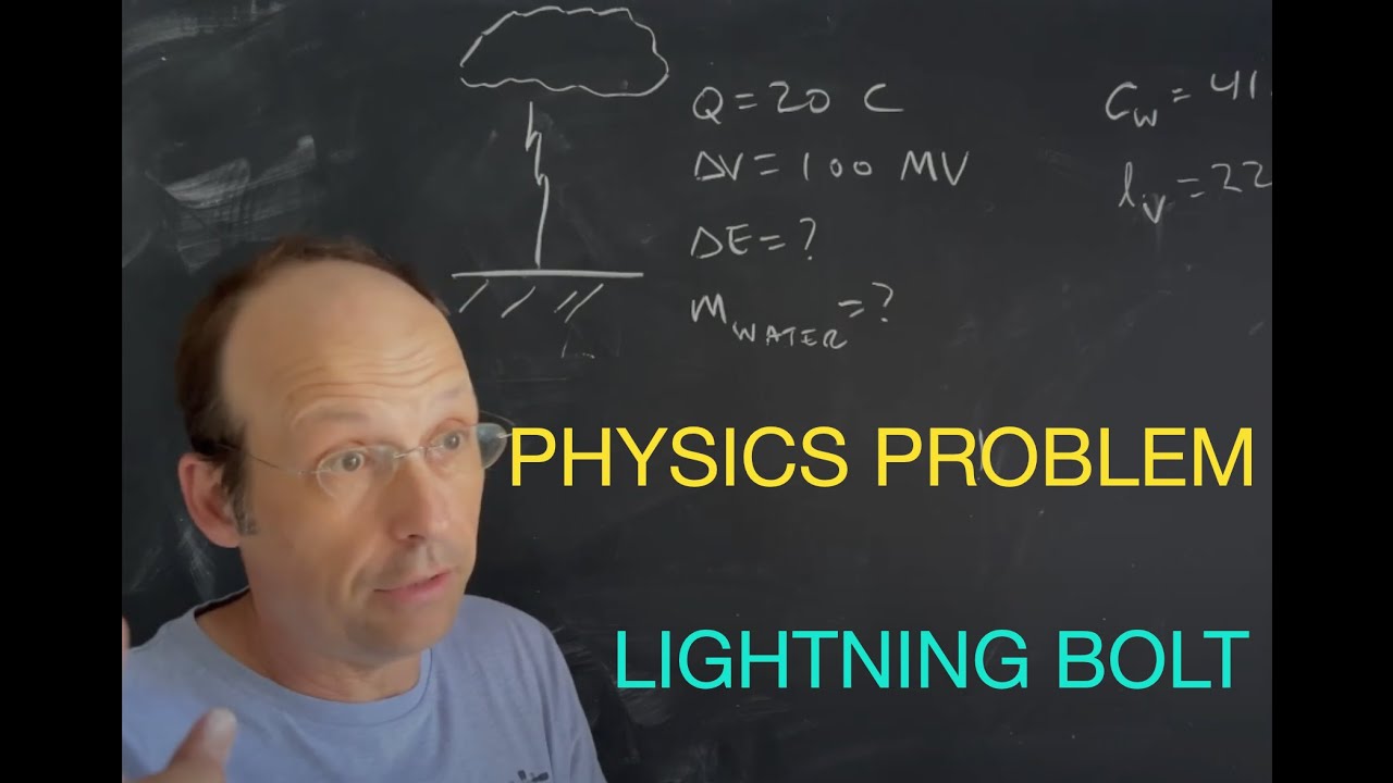 Physics Problem: Energy in a Lightning Strike - YouTube