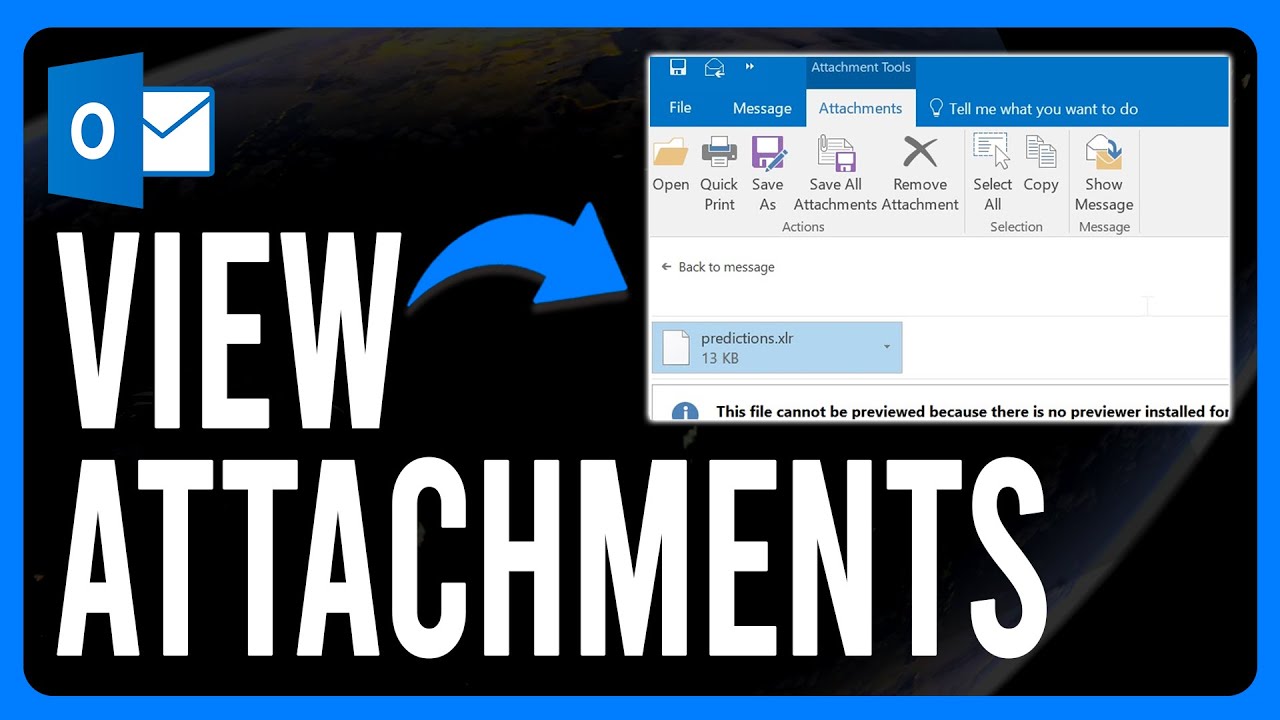 Open Attachments In Email How to View Attachments in Outlook (How to Open Attachments in Outlook ...