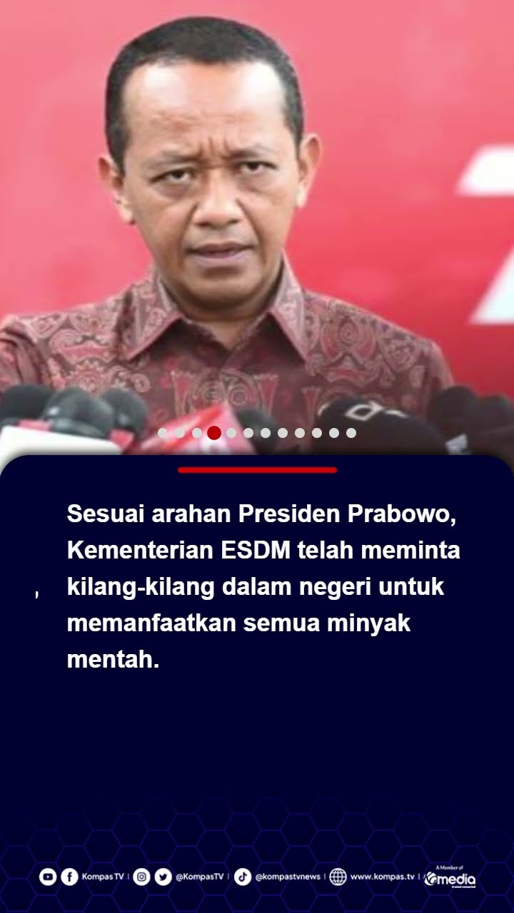 Percepat Swasembada Energi, Menteri Bahlil Setop Ekspor Minyak Mentah Jatah Negara #minyakmentah