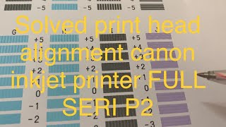 How to print head alignment printer canon inkjet PART2 CANON G1010 G2010 G3010 G1000 G2000 G3000