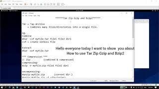 How to use Tar Zip Gzip and  Bzip2  in linux