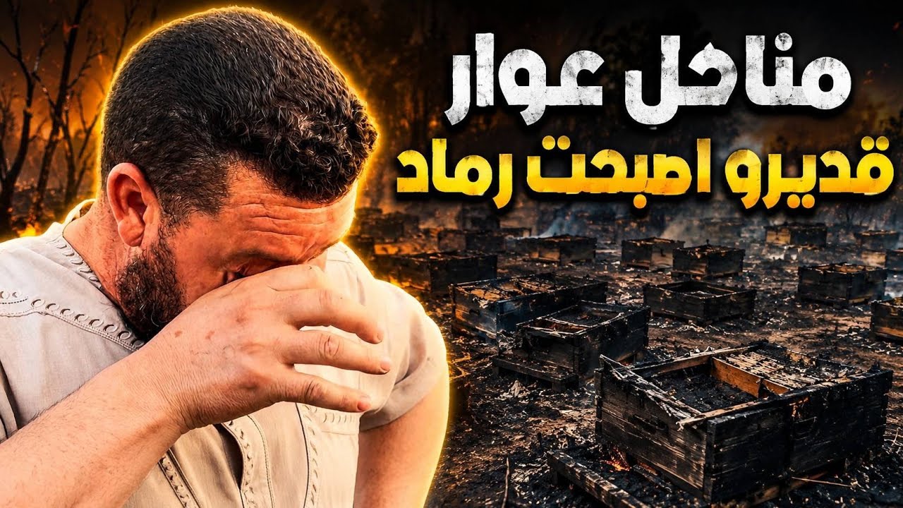 🔴 سعيدة | في دقائق احترق كل شيء.. النيران تأتي على مناحل "قديرو عوار" وتلتهم الاخضر و اليابس