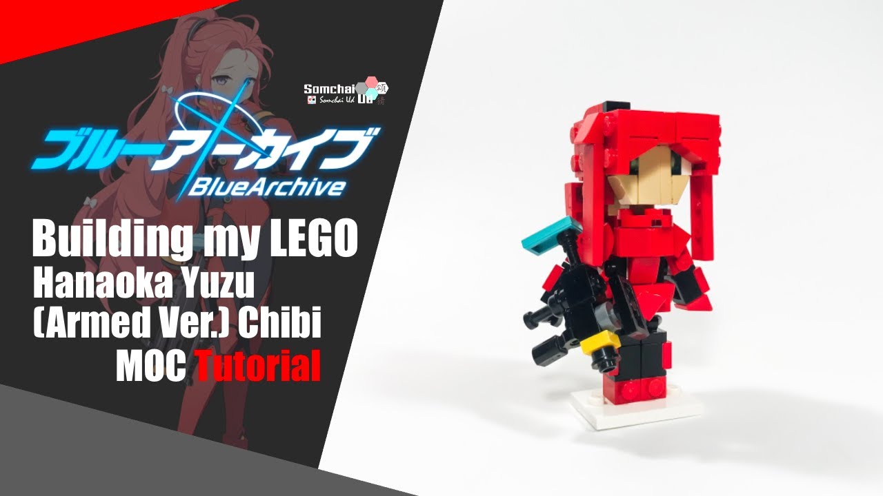 LEGO Blue Archive Hanaoka Yuzu (Armed ver.) Chibi MOC Tutorial