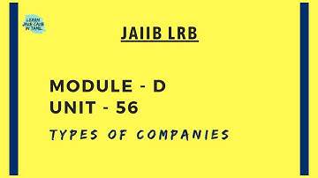 JAIIB LRB MODULE- D UNIT- 56 IN TAMIL @learninsideout