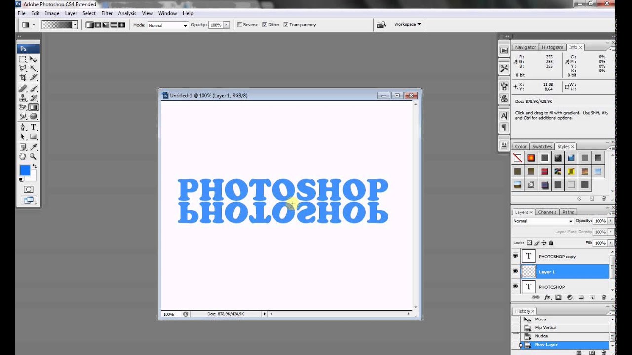 Mirror in the floor effect Tutorial YouTube