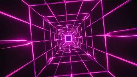 Futuristic Neon Grid Tunnel – 10 Hours Seamless Loop Ambient Visuals in 4K