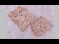 BRAGUITAS A CROCHET PARA BEBÉ  PASO A PASO - UNISEX 0 A 3 MESES