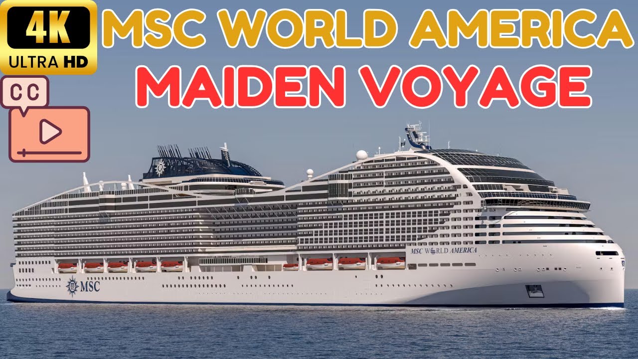 【4K】Испытайте Первое Плавание: Посадка и Отплытие на MSC World America (Субтитры)