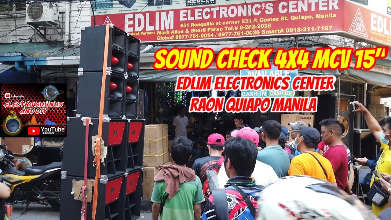 SOUND CHECK 4X4 SET UP MCV 15